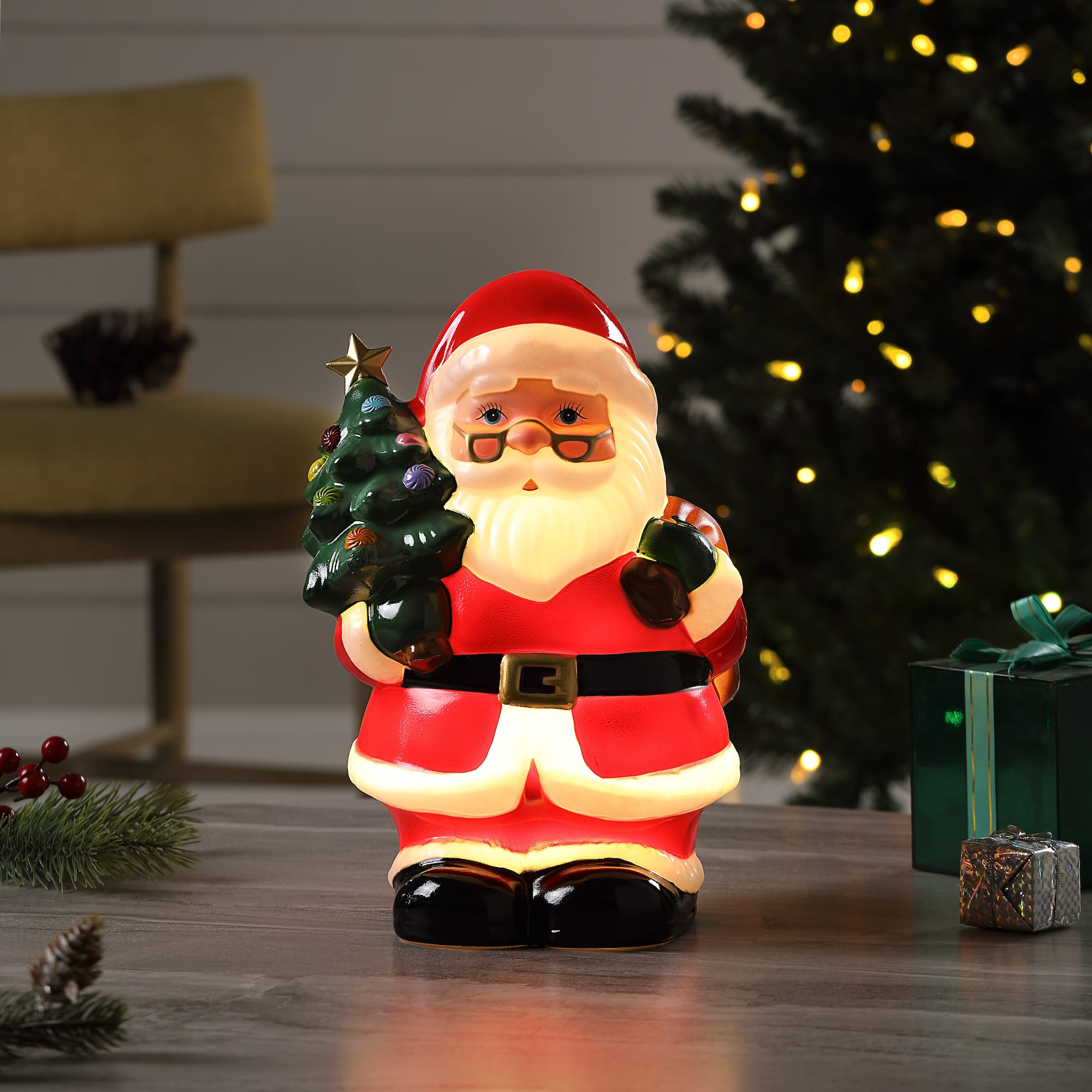 Mr. Christmas24" Lit Santa Blow Mold